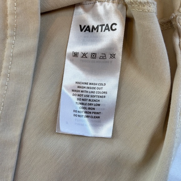 VAMTAC Shadow Reenness Image Graphic Tee Tan Beige - Size L - Picture 3 of 6